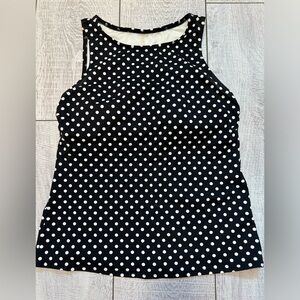 Lands End black/white dots, Sz 12, good condition